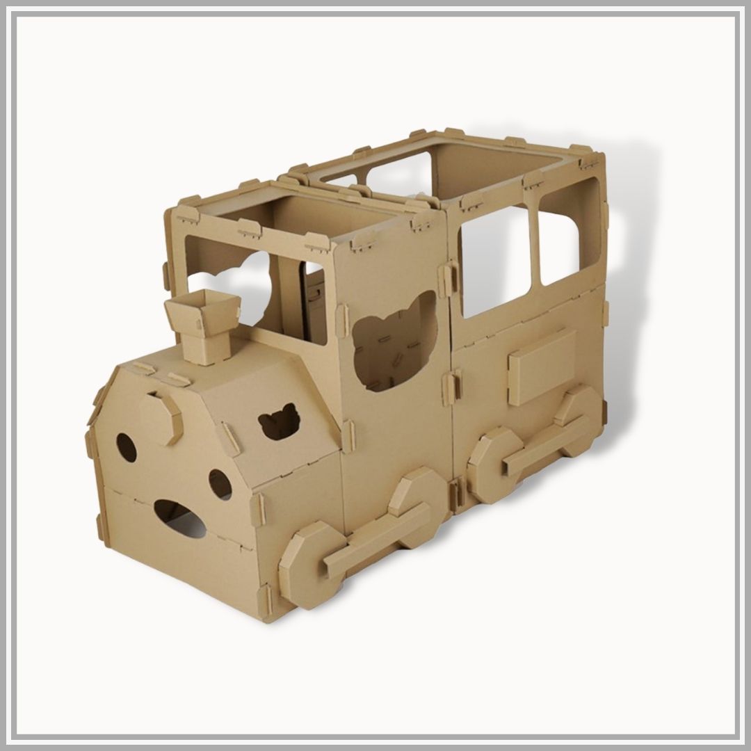 [ Mini Me ] Activity Cardboard Toy Train Advanced – Maximaison